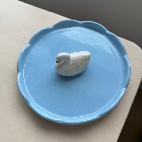 Ceramic Swan Ring Holder Dish – Jewelry Tray Vanity Decor - Picture 4 of 8